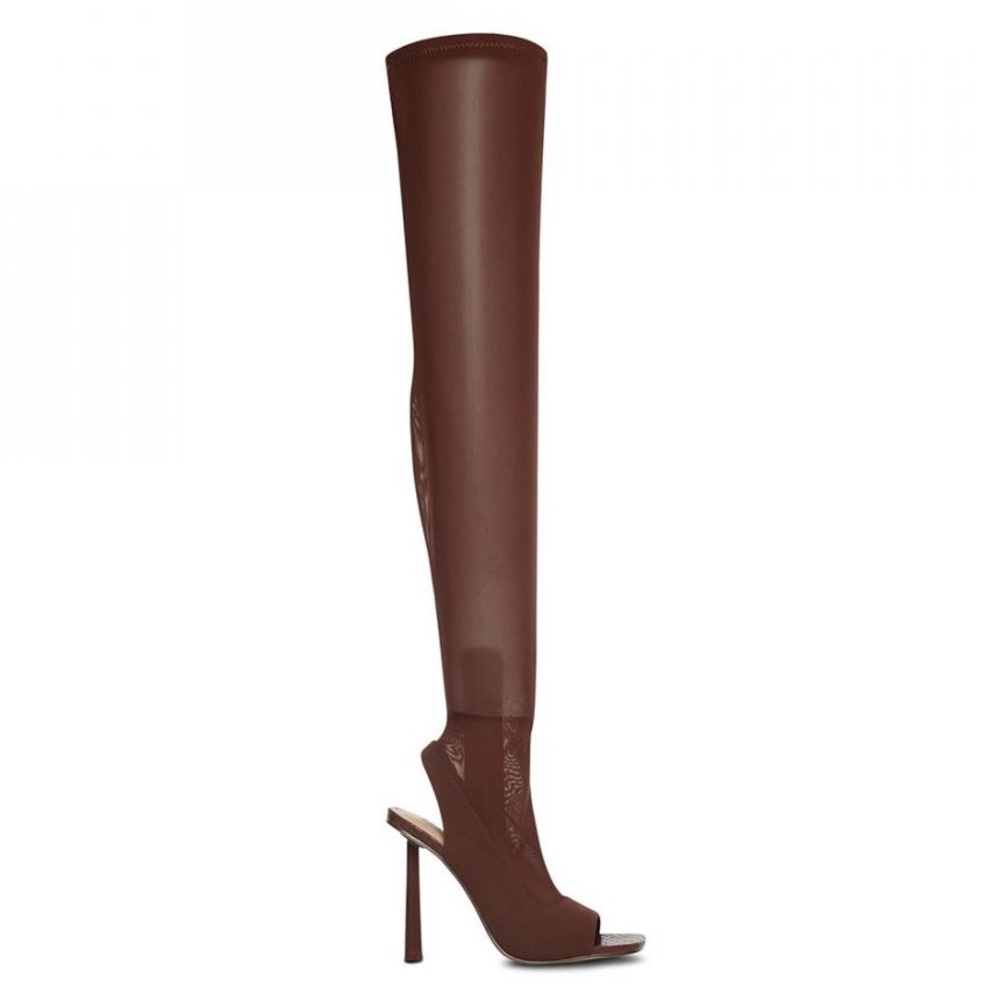 New Steve Madden Beverly Mesh Over-The-Knee Dress Boots